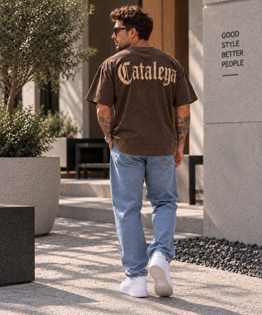 Icon Tee-coffee vintage/Gold