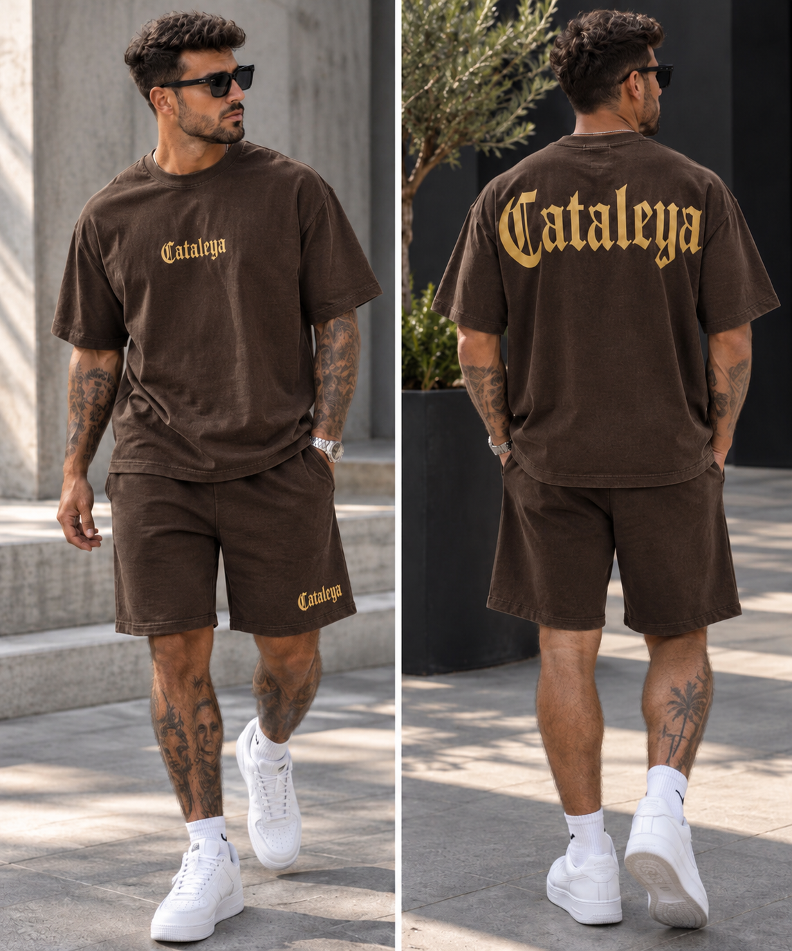 Icon Tee-coffee vintage/Gold